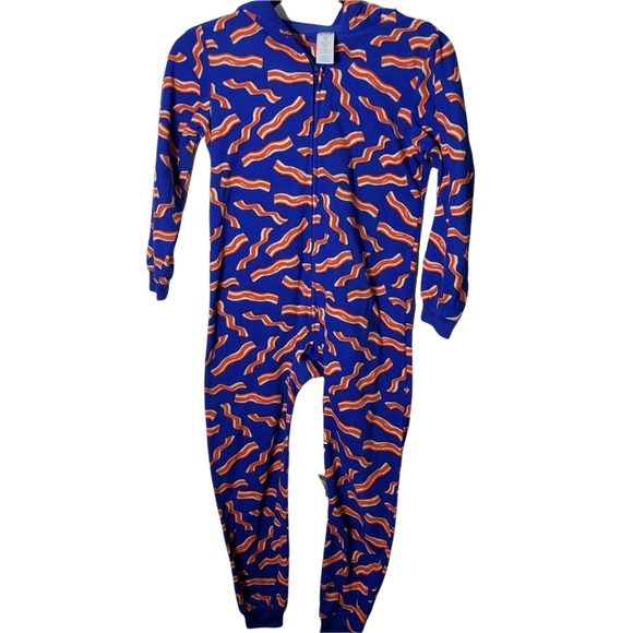 The Children's Place Other - The Children's Place Bacon Onsie Hooded Pajamas
